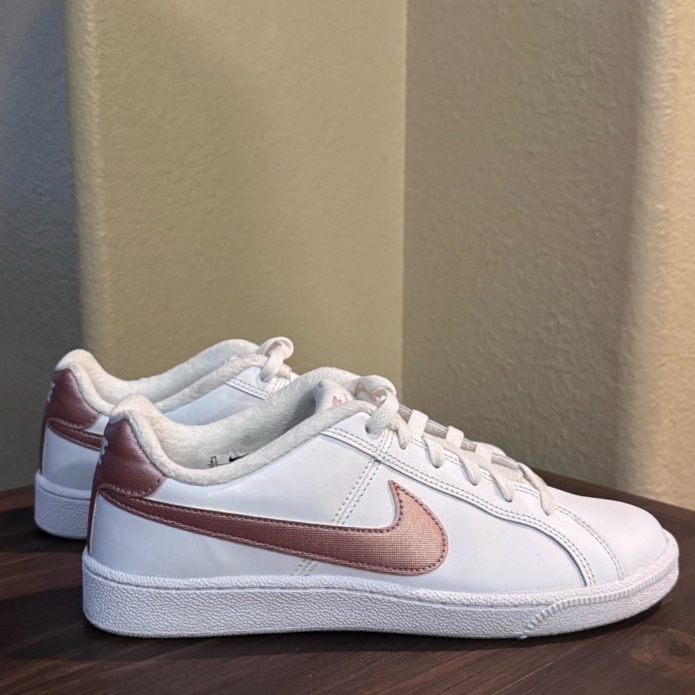 Nike Court Royale | White with a Rose Gold Swoosh | Women’s Size 8.5 - Picture 5 of 8